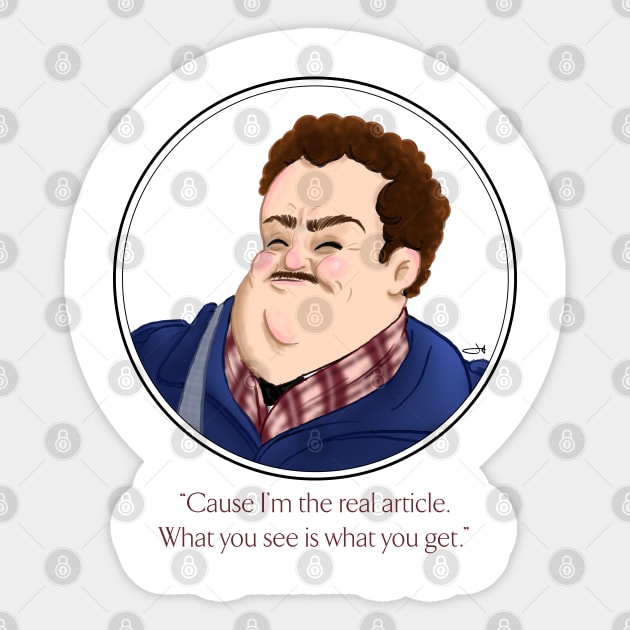 Del Griffith - I like Me Sticker by OptionJoe Art